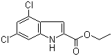 structure of CAS# 53995-82-7, Ethyl 4,6-dichloroindole-2-carboxylate