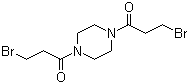 structure of CAS# 54-91-1, 1,4-双(3-溴-1-氧代丙基)哌嗪