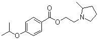 CAS 登录号：5411-23-4, 4-(1-甲基乙氧基)苯甲酸 2-(2-甲基-1-吡咯烷基)乙酯