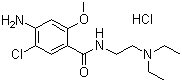 structure of CAS# 54143-57-6, Metoclopramide hydrochloride