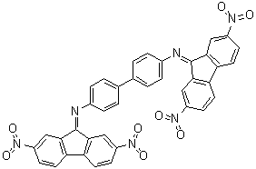 CAS # 5416-81-9, N4,N4'-Bis(2,7-dinitro-9H-fluoren-9-ylidene)-[1,1'-biphenyl]-4,4'-diamine, NSC 12342