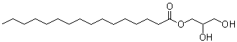 structure of CAS# 542-44-9, Glycerol 1-monopalmitate