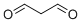 Propanedial molecular structure (CAS 542-78-9)