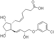 CAS 登录号：54276-21-0, (+)-氯前列烯醇, (5Z)-7-[(1R,2R,3R,5S)-2-[(1E,3R)-4-(3-氯苯氧基)-3-羟基-1-丁烯-1-基]-3,5-二羟基环戊基]-5-庚烯酸