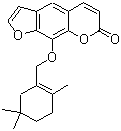 CAS # 54278-74-9, Iliensin, 9-[(2,5,5-Trimethyl-1-cyclohexen-1-yl)methoxy]-7H-furo[3,2-g][1]benzopyran-7-one