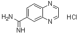 CAS # 5428-94-4, 6-Quinoxalinecarboximidamide monohydrochloride, NSC 13334