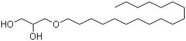 structure of CAS# 544-62-7, Batyl alcohol