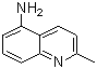 structure of CAS# 54408-50-3, 5-Aminoquinaldine