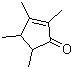 structure of CAS# 54458-61-6, 2,3,4,5-四甲基-2-环戊烯酮