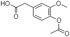 CAS 登录号：5447-38-1, 4-乙酰氧基-3-甲氧基苯乙酸
