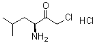 CAS # 54518-92-2, (S)-3-Amino-1-chloro-5-methyl-2-hexanone hydrochloride