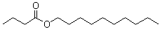 structure of CAS# 5454-09-1, 丁酸癸酯