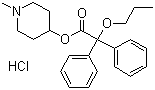 structure of CAS# 54556-98-8, 盐酸丙哌维林