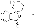 CAS 登录号：54596-17-7, 螺[异苯并呋喃-1(3H),3'-哌啶]-3-酮盐酸盐