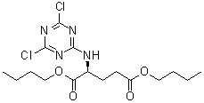 CAS 登录号：5462-78-2, N-(4,6-二氯-1,3,5-三嗪-2-基)-L-谷氨酸二丁酯