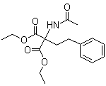 structure of CAS# 5463-92-3, 2-乙酰氨基-2-(2-苯基乙基)丙二酸二乙酯