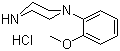 structure of CAS# 5464-78-8, 1-(2-Methoxyphenyl)piperazine hydrochloride