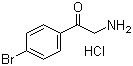 2-Amino-4'-bromoacetophenone hydrochloride molecular structure (CAS 5467-72-1)