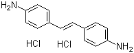 structure of CAS# 54760-75-7, 4,4'-二氨基二苯乙烯二盐酸盐