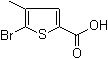 structure of CAS# 54796-53-1, 5-溴-4-甲基噻吩-2-羧酸