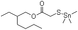CAS # 54849-39-7, Isooctyl[(trimethylstannyl)thio]acetate, [(Trimethylstannyl)thio]acetic acid isooctyl ester