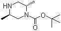 structure of CAS# 548762-66-9, (2S,5R)-2,5-Dimethyl-1-piperazinecarboxylic acid tert-butyl ester