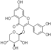 structure of CAS# 549-32-6, Quercetin 3-beta-D-xylopyranoside