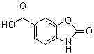 structure of CAS# 54903-16-1, 2-氧代-3H-苯并[d]恶唑-6-羧酸