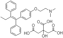 structure of CAS# 54965-24-1, 枸橼酸他莫昔芬