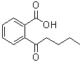 CAS # 550-37-8, 2-Valerylbenzoic acid, 2-(1-Oxopentyl)benzoic acid, 2-Pentanoylbenzoic acid, 2-Valerylbenzoic acid, Ligusticumic acid, o-Valerylbenzoic acid