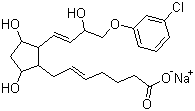 structure of CAS# 55028-72-3, 氯前列烯醇钠