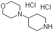 structure of CAS# 550370-31-5, 4-(Morpholin-4-yl)-piperidine dihydrochloride