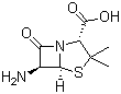6-Aminopenicillanic acid molecular structure (CAS 551-16-6)