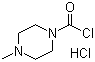 CAS # 55112-42-0, 4-Methyl-1-piperazinecarbonyl chloride hydrochloride