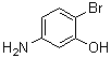 structure of CAS# 55120-56-4, 5-Amino-2-bromophenol