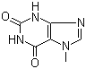 structure of CAS# 552-62-5, 7-Methylxanthine