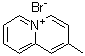 2-甲基喹嗪鎓溴化物分子结构 (CAS 5520-34-3)
