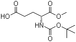 structure of CAS# 55227-00-4, N-叔丁氧羰基-D-谷氨酸 1-甲酯