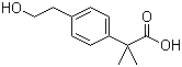 4-(2-Hydroxyethyl)-alpha,alpha-dimethylbenzeneacetic acid molecular structure (CAS 552301-45-8)