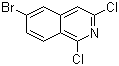 structure of CAS# 552331-05-2, 6-溴-1,3-二氯异喹啉