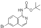 structure of CAS# 552331-12-1, (6-溴-1-异喹啉基)氨基甲酸叔丁酯