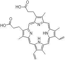 structure of CAS# 553-12-8, Protoporphyrin IX