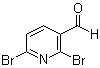 structure of CAS# 55304-83-1, 2,6-Dibromo-3-pyridinecarboxaldehyde