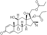 structure of CAS# 5534-09-8, 丙酸倍氯米松