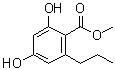 CAS # 55382-52-0, 2,4-Dihydroxy-6-propylbenzoic acid methyl ester, Methyl divarate, Methyl divarinolcarboxylate
