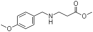 structure of CAS# 55383-92-1, N-[(4-Methoxyphenyl)methyl]-beta-alanine methyl ester