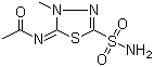 CAS # 554-57-4, Methazolamide, N-[(2E)-5-(Aminosulfonyl)-3-methyl-1,3,4-thiadiazol-2(3H)-ylidene]acetamide