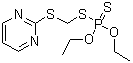 Phosphorodithioic acid O,O-diethyl S-[(2-pyrimidinylthio)methyl] ester molecular structure (CAS 5543-40-8)