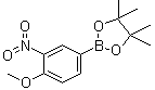 structure of CAS# 554411-20-0, 4-甲氧基-3-硝基苯基硼酸频哪醇酯