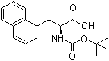 structure of CAS# 55447-00-2, Boc-3-(1-萘基)-L-丙氨酸